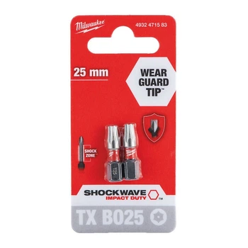 Бита для шуруповерта Shockwave Impact Duty Milwaukee TX BO25 x 25 мм 2шт (4932471583)