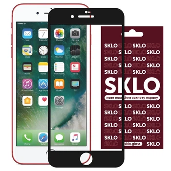 Стекло защитное SKLO.glass 3D для Apple iPhone 7 / 8 / SE (2020) (4.7") Черный