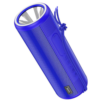 Портативная беспроводная Bluetooth колонка акустика Hoco HC11 Bora sports |BT5.0, TF, FM, 10W, TWS, AUX, Фонарик| Blue (HC11Bl)