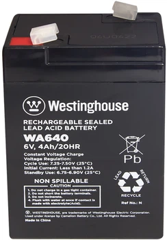 Аккумуляторная батарея Westinghouse Terminal F1 6V 4Ah (WA640N-F1)