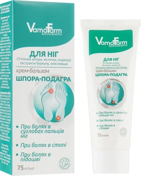 Крем-бальзам для ніг "Шпора-подагра" - VamaFarm 75ml (766398-33292)