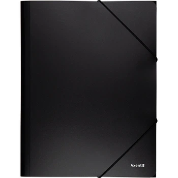 Папка на резинках Axent A4 500 мкм black (1508-01-A)