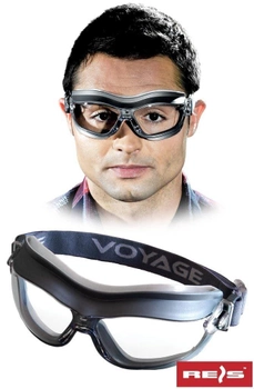 Защитные очки маска тактические противоосколочные для стрельбы прозрачные REIS Voyage