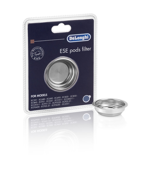 Фильтр-сито для кофе в чалдах ESE D=53-45mm (ступен.) D кромки=62mm H=18mm для кофеварки DeLonghi 5513281011
