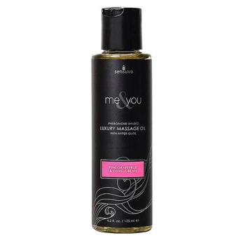 Масажна олія Sensuva - Me&You Pink Grapefruit & Vanilla Bean (125 мл) з феромонами (SO4464) Feromon