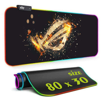 Геймерский коврик для мышки SKY (GMS-WT 8030/131) Republic of Gamers / RGB подсветка / 80x30 см