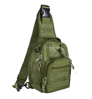 Тактична сумка-рюкзак monostrap Cin fabric oliv