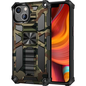 Чохол Military Shield для Iphone 13 протиударний бампер з підставкою Khaki