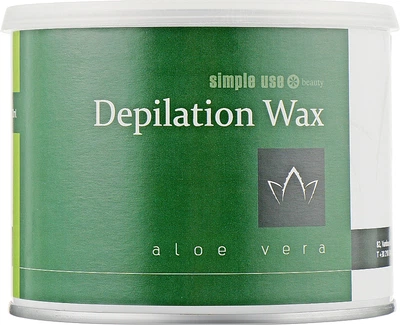 Теплий віск для депіляції в банку "Алое віра" - Simple Use Beauty Depilation Wax 800ml (1004532-46803)