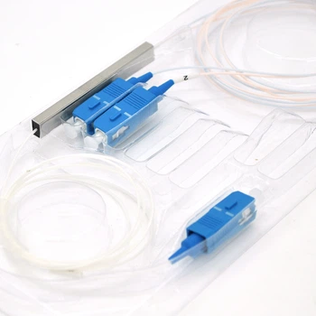 Оптический делитель Coupler PLC 1x2 SC UPC mini 0.9 мм оптоволоконный сплиттер