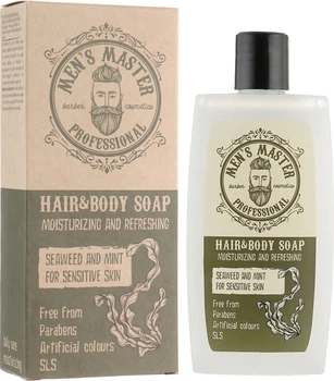 Мило для тіла і волосся, що бадьорить "Ворості і м'ята" - Men's Master 260ml (785592-34814)
