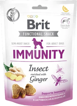 Ласощі для собак Brit Care Immunity комахи з імбиром 150 г (8595602539970)