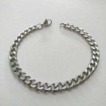 Браслет мужской из нержавеющей стали Steel Braiding. Кубинское плетение. 6мм*20см