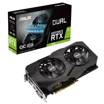 Видеокарта GF RTX 2060 12GB GDDR6 Dual Evo OC Asus (DUAL-RTX2060-O12G-EVO)