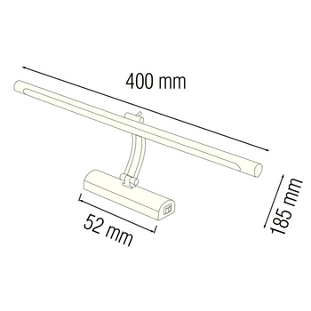 Светильник светодиодный подсветка LED Horoz Electric ANKA-8 8W 4200K хром (для картин, зеркал и т.п.) 040-014-0008