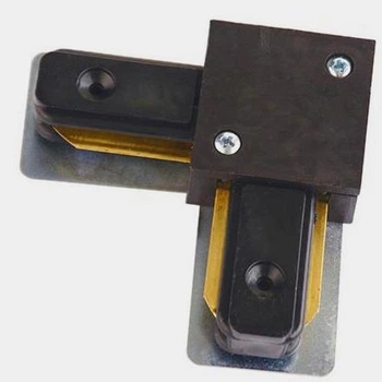 Коннектор (соединение) L Connector угловой для шинопровода к светильнику трековому Horoz Electric черный 096-002-0002
