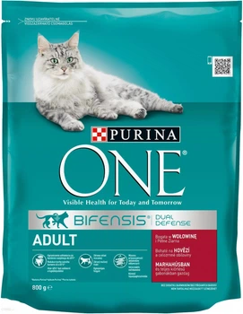 Сухой корм для кошек Purina One с говядиной и пшеницей 800 г