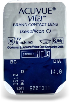 Контактные линзы Johnson&Johnson Acuvue Vita BC=8.4 DIA=14.0 PWR=-2.00 1 линза