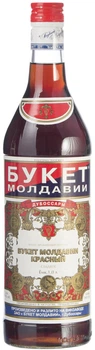 Вино ароматизоване Букет Молдавії Червоне червоне солодке 16% 1 л (4840006000149)