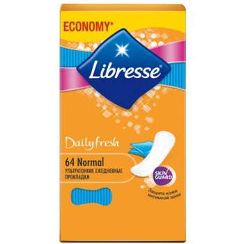 Щоденні прокладки Libresse Dailyfresh Normal в індивідуальній упаковці 64 шт (7322540758214)