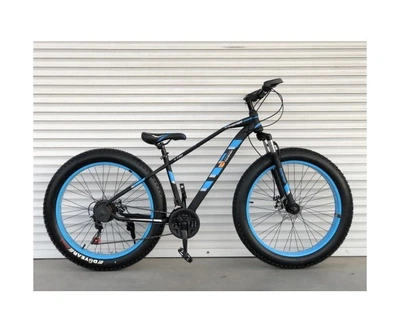 Спортивный велосипед Toprider Фэтбайк 720, стальная рама 17", переключатель Shimano, колеса 26 дюймов, Синий