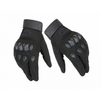 Чоловічі рукавички тактичні Oakley військові, чорні (6986, EL-M)