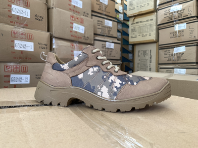 Тактичні камуфляжні кросівки під форму для ЗСУ піксель беж пісок 45 30 см (11110829)
