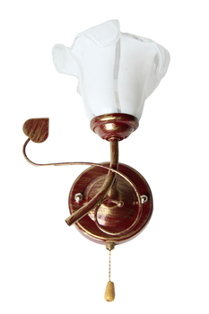 Класичне Бра SVLIGHT однолампове 84123/1 золото+бордо