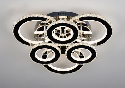Светодиодная хрустальная люстра SVLIGHT LED 2871/3+3 200W 2.4G 3000-6000K+пульт