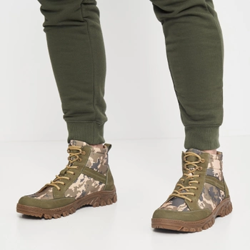 Мужские тактические ботинки Prime Shoes 526 Green Nubuck 03-526-70800 40 (26.8 см) Хаки пиксель (PS_2000000187136)