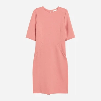 Сукня коротка жіноча H&M 0429942-02 32 Рожева (KAY2000001000632)