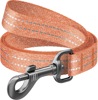 Повідець для собак WAUDOG Re-cotton M 20 мм х 5 м Помаранчевий (40154Collar)