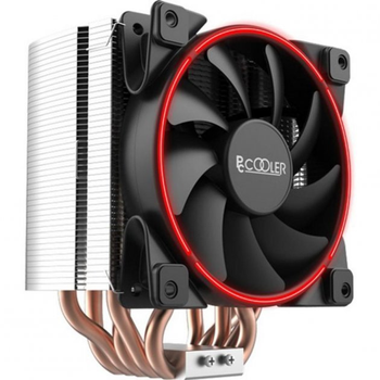 Кулер процесорний PCCOOLER GI-H58U CORONA R універсальний 134 х 100 х 152 мм, TDP: 240 Вт, висота 152 мм, червона підсвітка