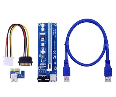 Райзер 6 Pin Molex v006S USB 3.0 PCI-E 1X - 16X Riser