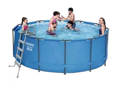 Бассейн каркасный Bestway 10250 л 366х122 см ПВХ с лестницей Синий (IP-173211)