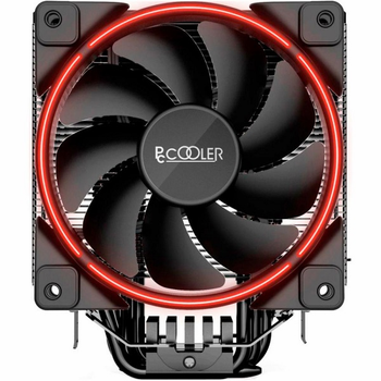 Кулер процесорний PCCOOLER GI-X6R універсальний 126 х 84 х 148 мм, TDP: 160 Вт, висота 148мм, червона підсвітка