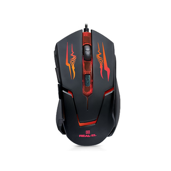 Мишка REAL-EL RM-520 Gaming USB чорний UAH