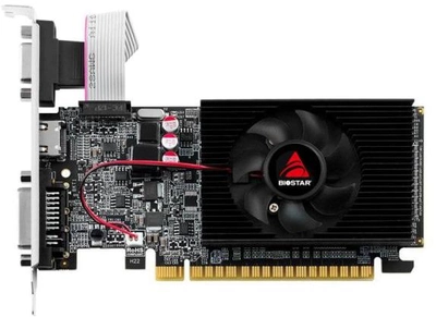 Видеокарта Biostar PCI-Ex GeForce GT 610 2GB DDR3 (64bit) (700/1333) (VGA, DVI, HDMI) (VN6103THX6)