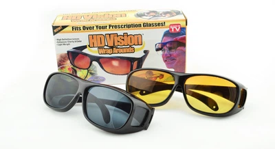 Антиблікові окуляри нічного бачення HD vision Glasses 2 в 1 (1006)