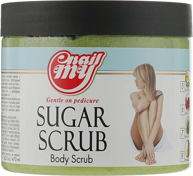 Скраб цукровий для тіла та ніг "Лимон-Лайм" - My Nail System Scrub 473ml (171079-135361)