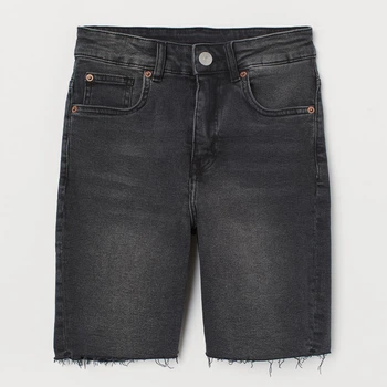 Шорты джинсовые женские H&M 0809873 34 Темно-серые (KAY2000001112755)