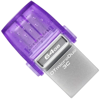 Флеш память USB Kingston DataTraveler MicroDuo 3С Gen3 64GB USB-A+USB-C (DTDUO3CG3/64GB)