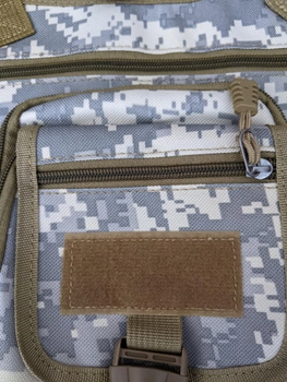 Армійська тактична сумка на стегнах 27х30х8 см Хакі