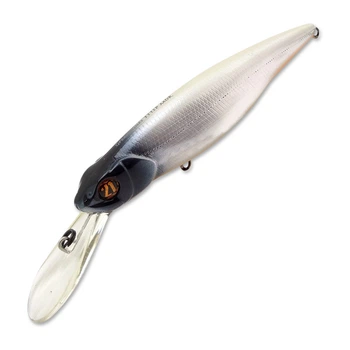 Воблер Pontoon 21 Greedy-Guts 88 SP-MDR, 88mm, 12.9 g, 1.7-2.2 m 471 CB AL Ivory Black Silver