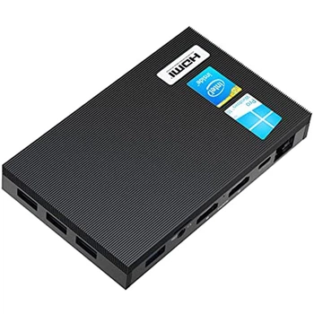 Безвентиляторный мини компьютер MeLe QUIETER2 (HS081706); Intel Celeron J4125 (2.0 - 2.7 ГГц) / RAM 8 ГБ / eMMC 128 ГБ / Intel UHD Graphics 600 / без ODD / Wi-Fi / ВТ / Windows 10 / черный