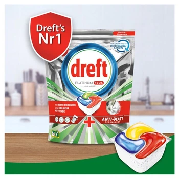 Капсули для посудомийної машини Dreft Fairy Platinum Plus 5шт