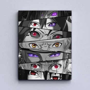 Картина Холстович аниме Naruto 30x40 см. Картина наруто для любителей аниме, для офиса, детской, гостинной, спальни