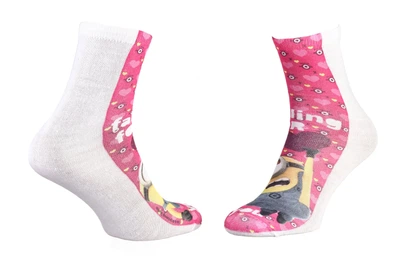 Носки Minions Minion And Heart 1-pack 36-41 white/pink 17890635-1