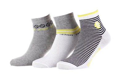Носки Sergio Tacchini 3-pack 36-41 white/yellow/gray 13898215-2