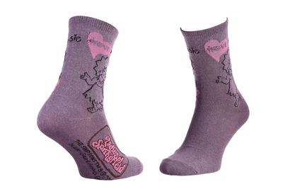 Носки The Simpsons Lisa I Love Music 1-pack 35-41 pale purple 13057681-4